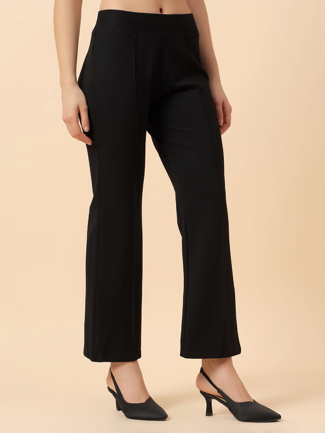 Jegging for Women | Breathable & Soft with Color Fastness Regular Fit Knitted Fabric Solid Pattern Elasticated - Image 5