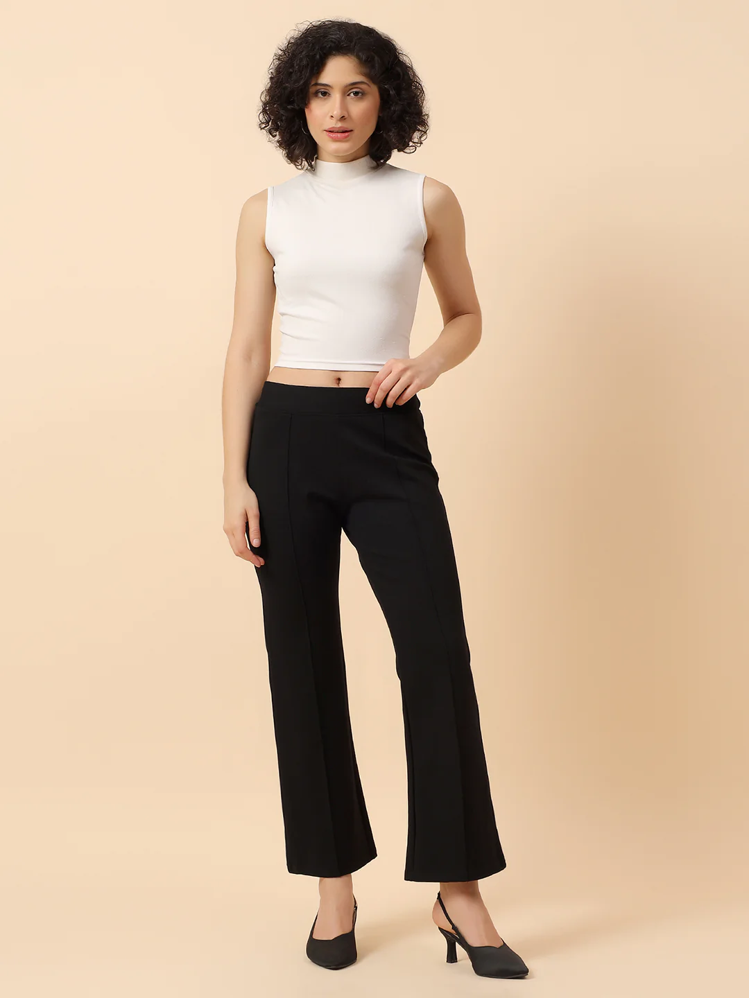 Jegging for Women | Breathable & Soft with Color Fastness Regular Fit Knitted Fabric Solid Pattern Elasticated - Image 8
