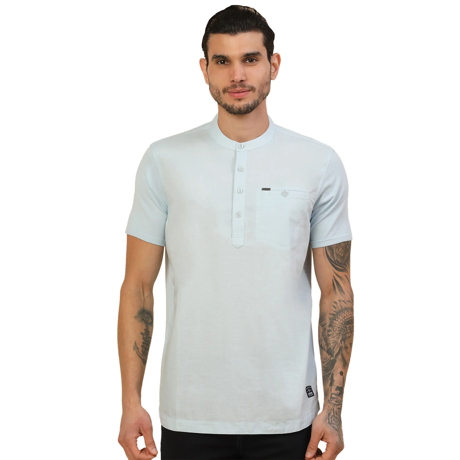 Kurta Shirt for Men l Breathable & Soft with Color Fastness Regular Fit - Image 8