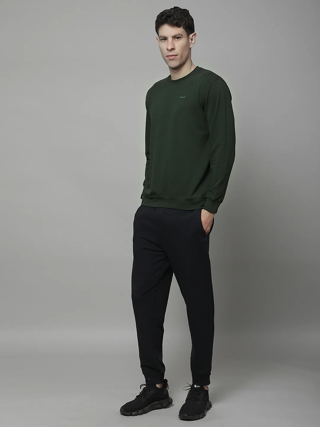 Lounge Set for Men | Winter Wear Round Necck with Poly Cotton Fabric Solid Pattern - Image 7