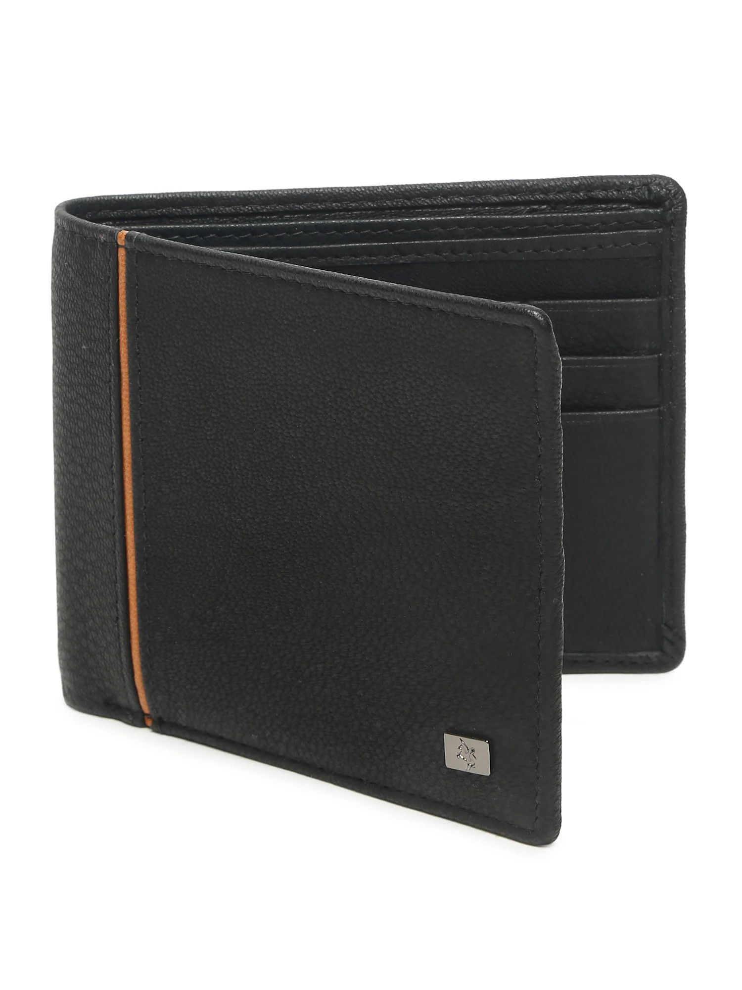 Men Black Bifold Wallet - Image 4