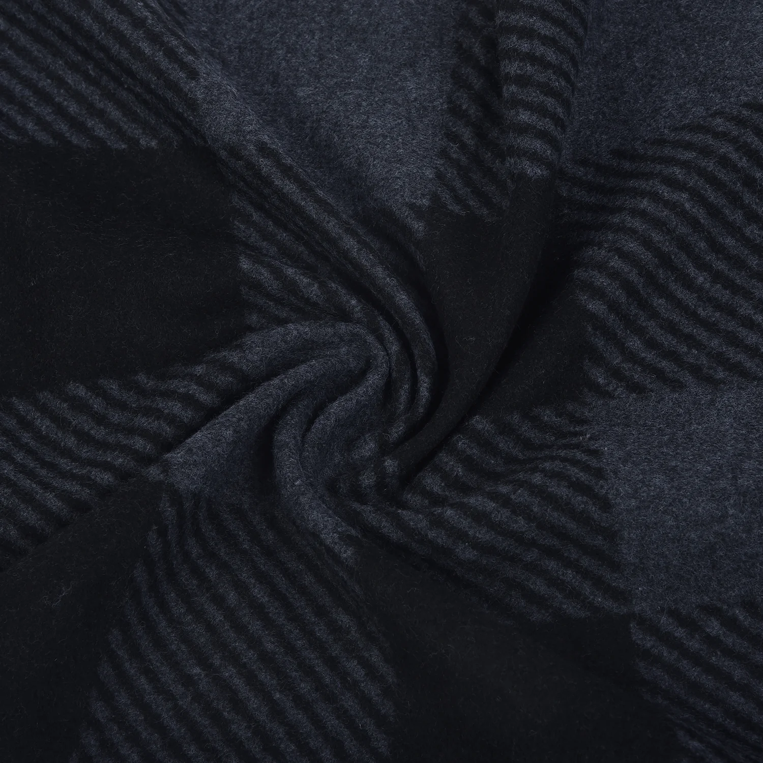 Men Black Checkered Winter Warm Casual Muffler - Image 8