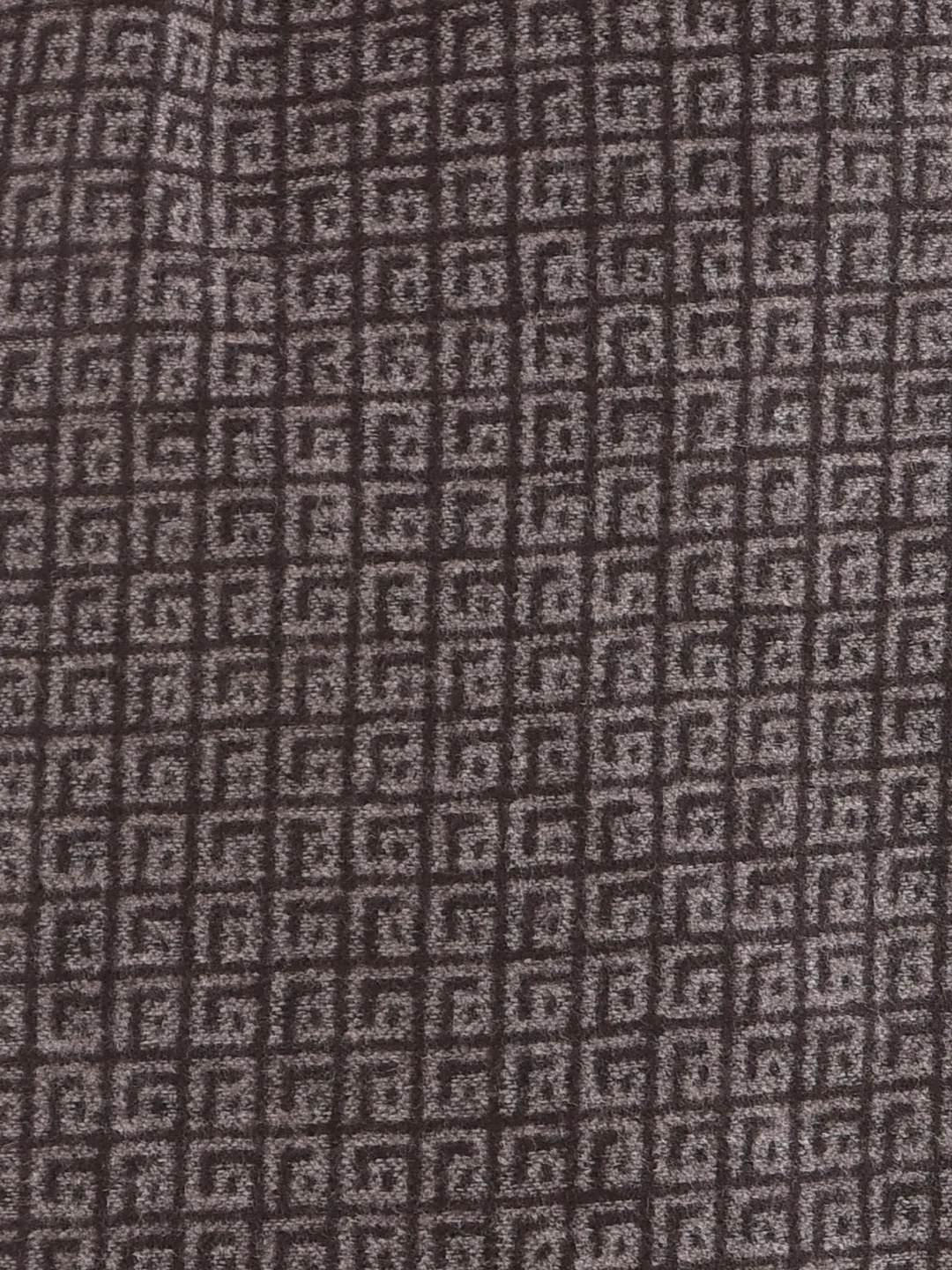 Men Brown Printed Winter Warm Casual Muffler - Image 4