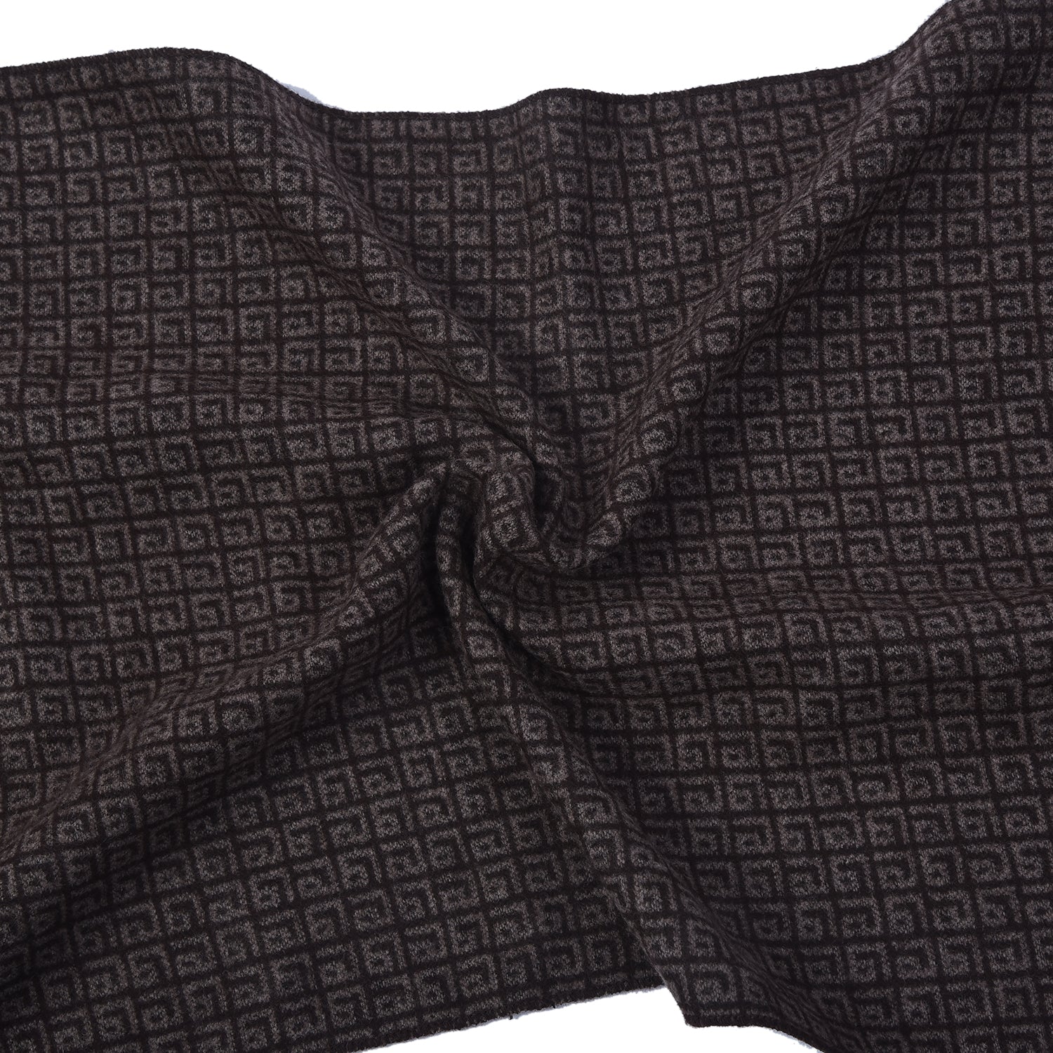 Men Brown Printed Winter Warm Casual Muffler - Image 8