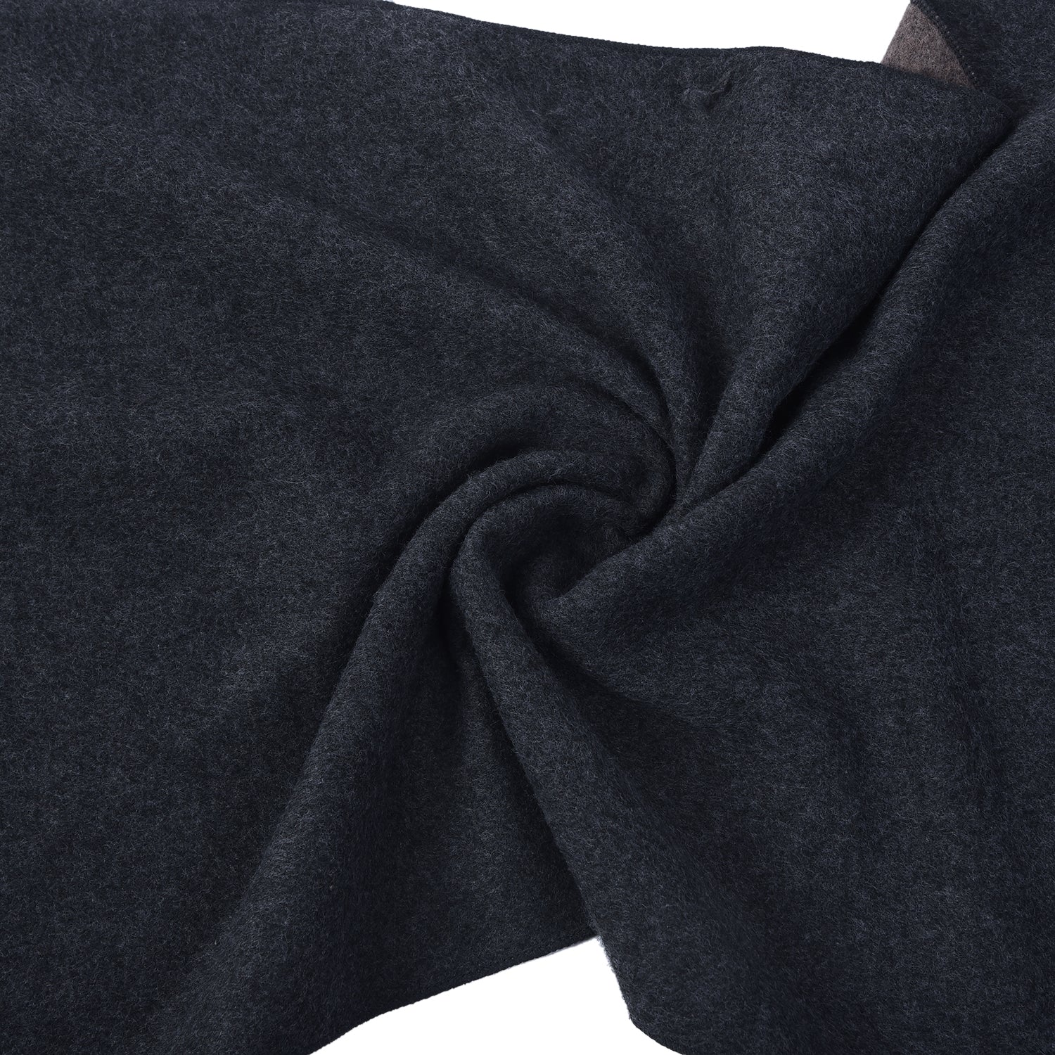 Men Dark Grey Brown Solid Winter Warm Casual Muffler - Image 7