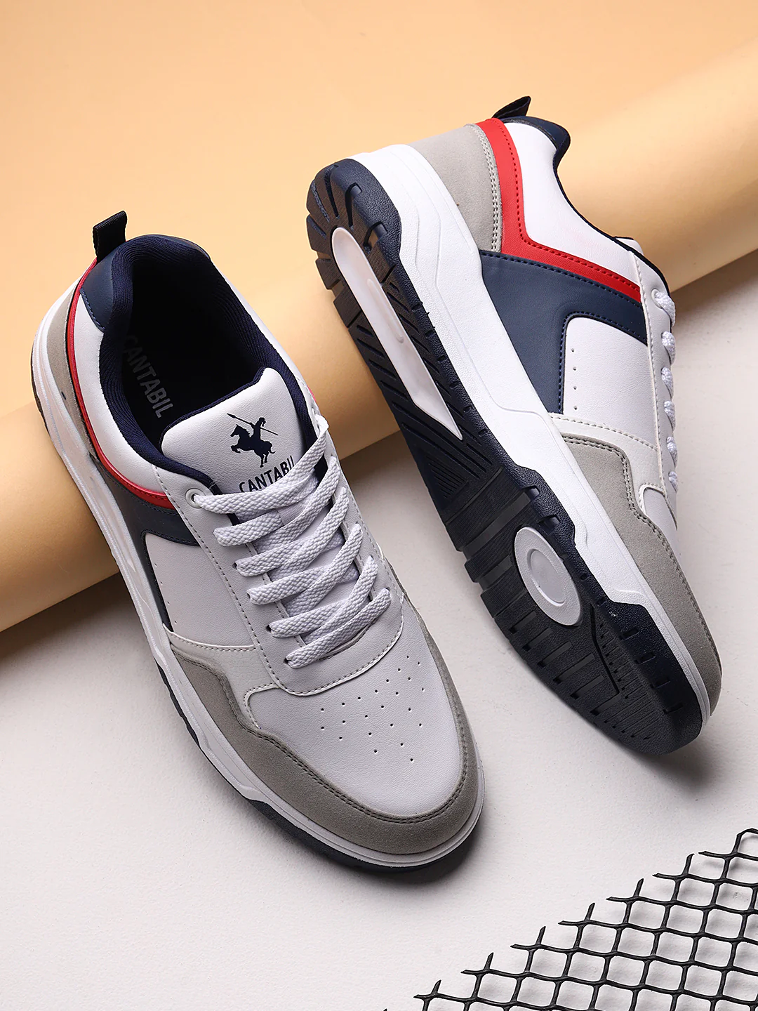 Casual Sneaker Shoes for Men | Lightweight & Comfortable with Cushioned Insole Polyurethane (PU) Upper TPR Sole Lace Up Closure - Image 5
