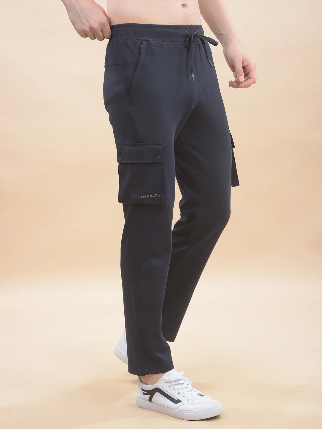 Men Lightweight Cotton Blend Cargo Pants - Regular Fit | Casual & Travel Wear - Image 5