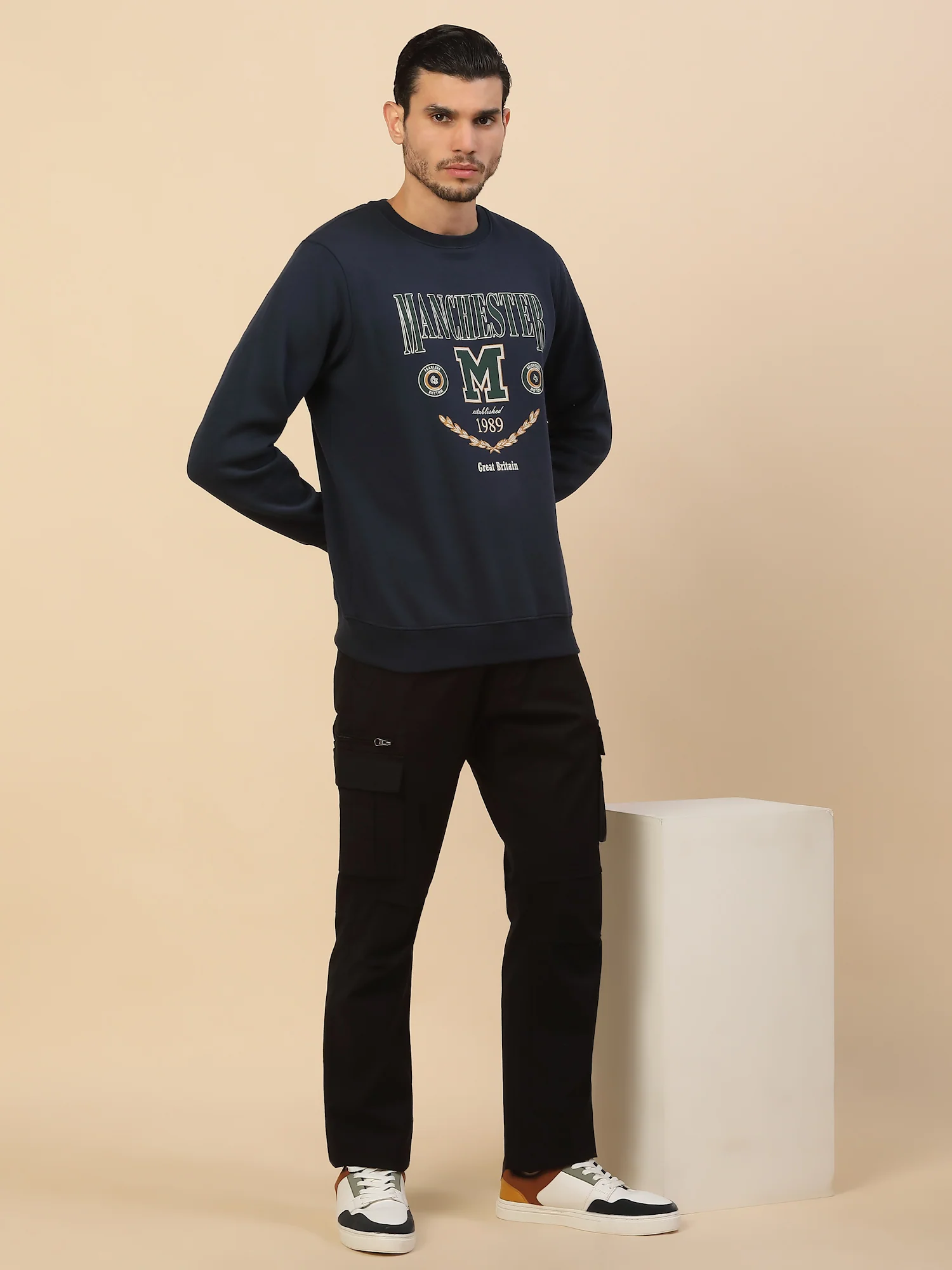 Men Lightweight Cotton Blend Cargo Pants - Straight Fit | Casual & Travel Wear | Cotton Blend