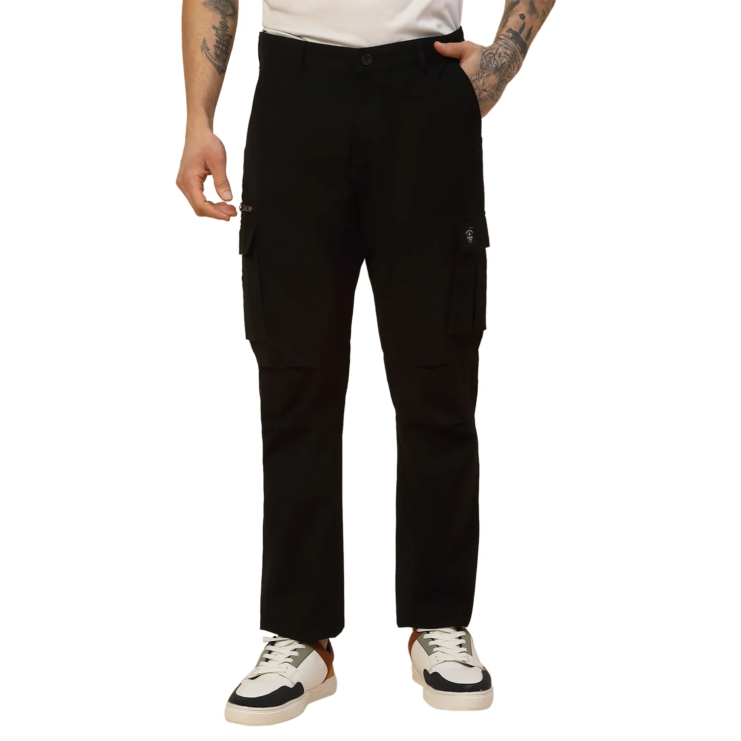 Men Lightweight Cotton Blend Cargo Pants - Straight Fit | Casual & Travel Wear | Cotton Blend - Image 7