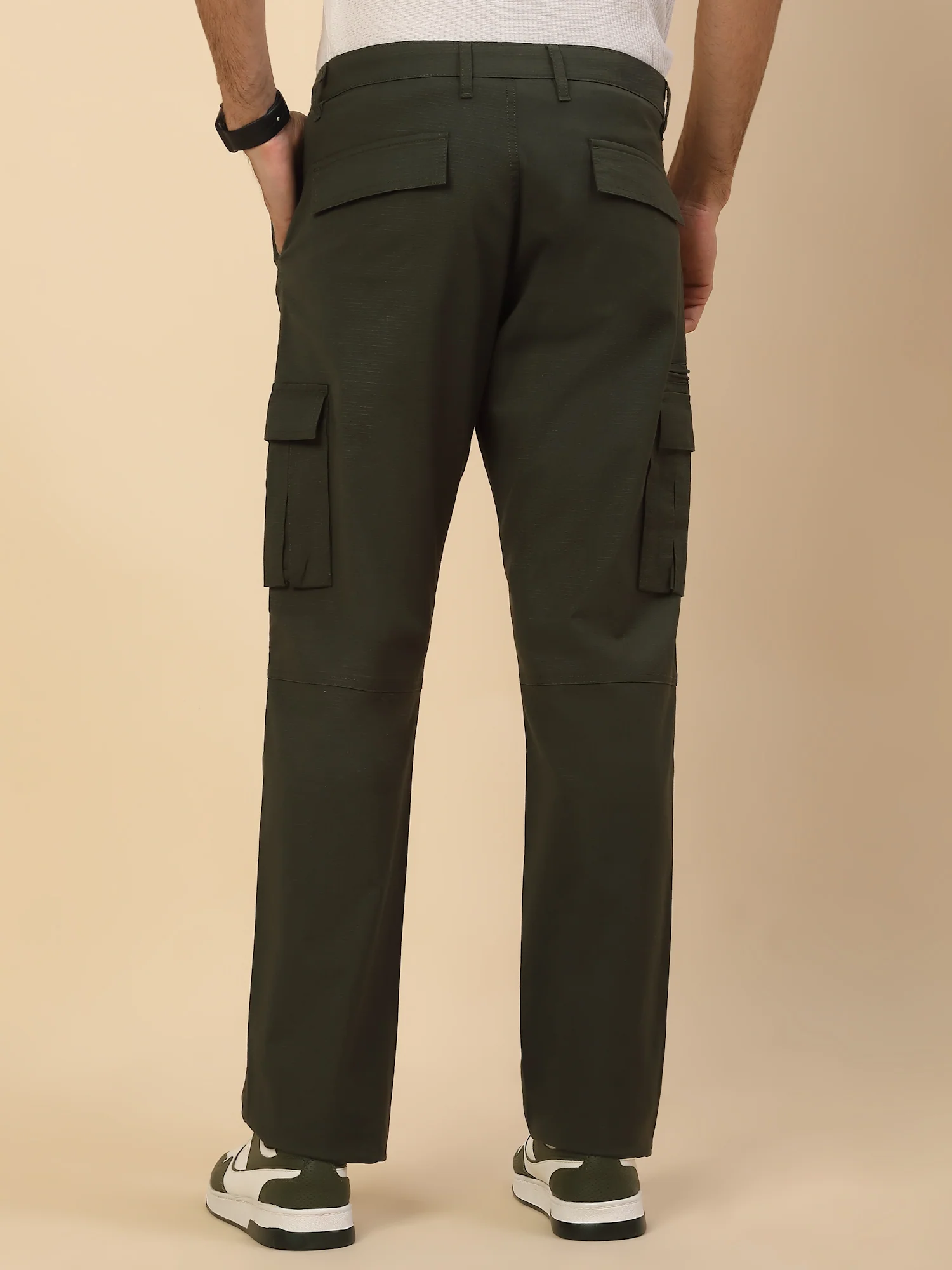 Men Lightweight Cotton Blend Cargo Pants - Straight Fit | Casual & Travel Wear | Cotton Blend - Image 6
