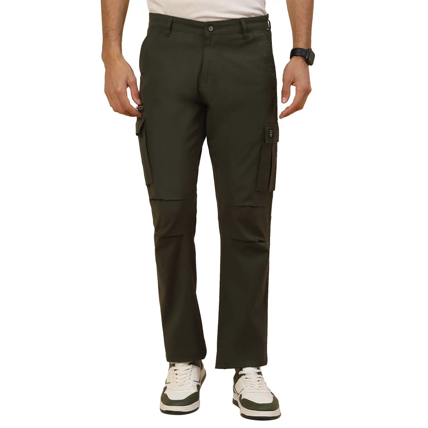 Men Lightweight Cotton Blend Cargo Pants - Straight Fit | Casual & Travel Wear | Cotton Blend - Image 7