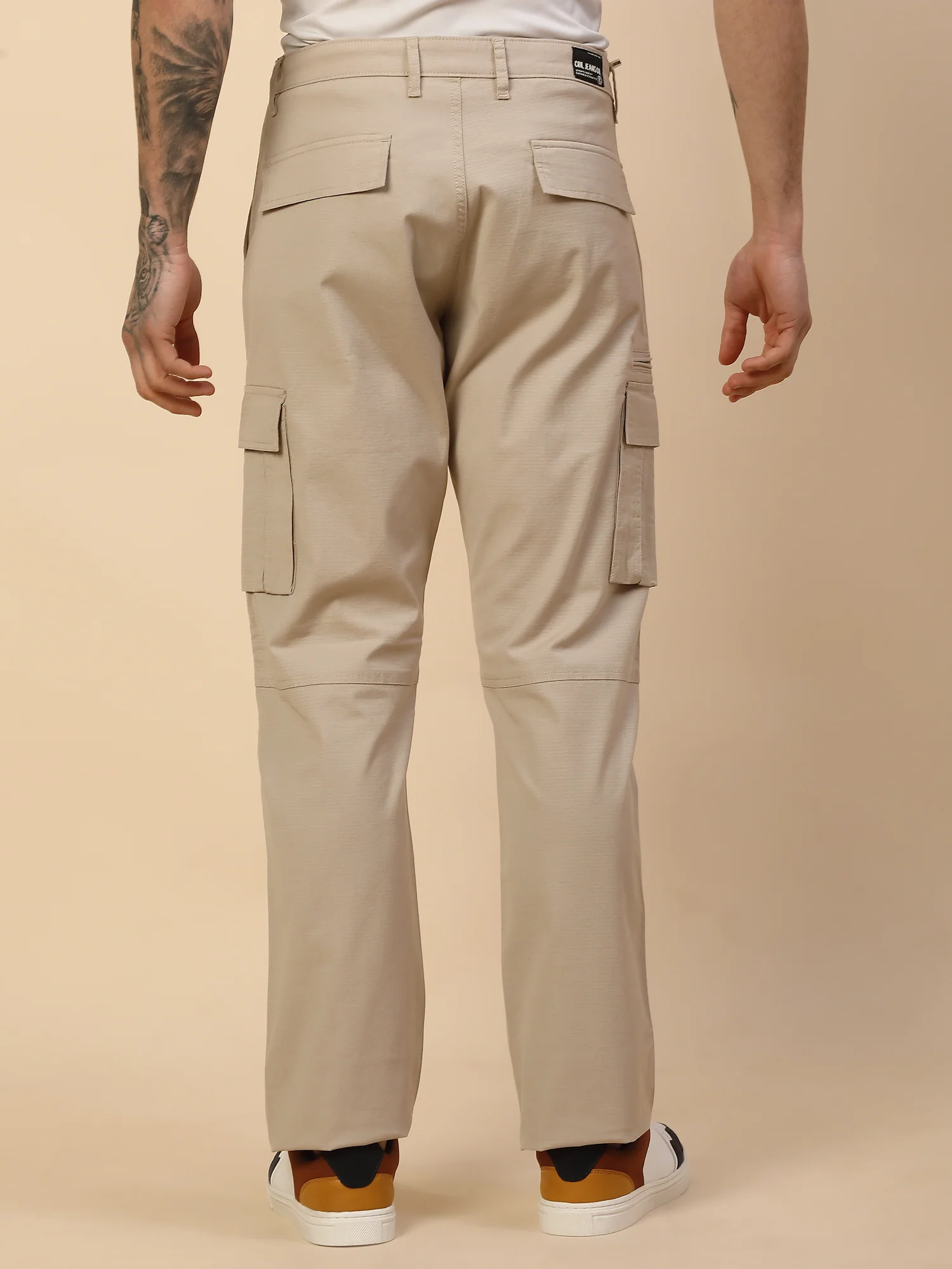 Men Lightweight Cotton Blend Cargo Pants - Straight Fit | Casual & Travel Wear | Cotton Blend - Image 6