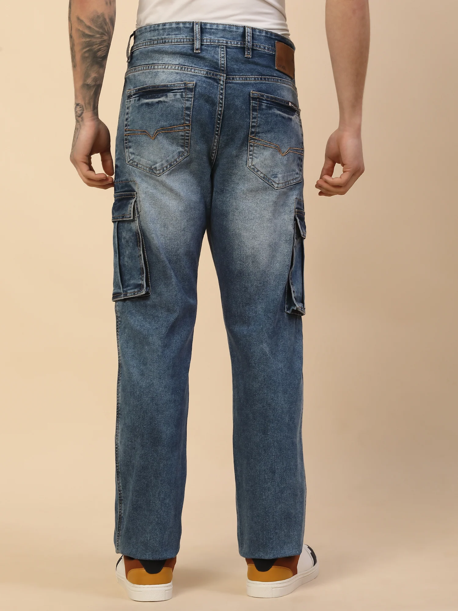 Men Lightweight Polycotton Cargo Pants - Straight Fit | Casual & Travel Wear | Polycotton - Image 6