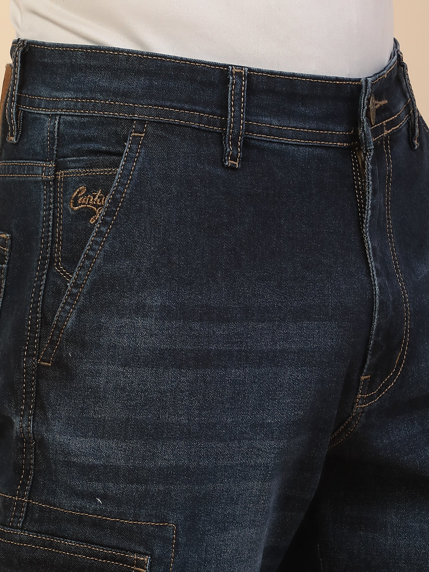Men Lightweight Polycotton Cargo Pants - Straight Fit | Casual & Travel Wear | Polycotton - Image 5