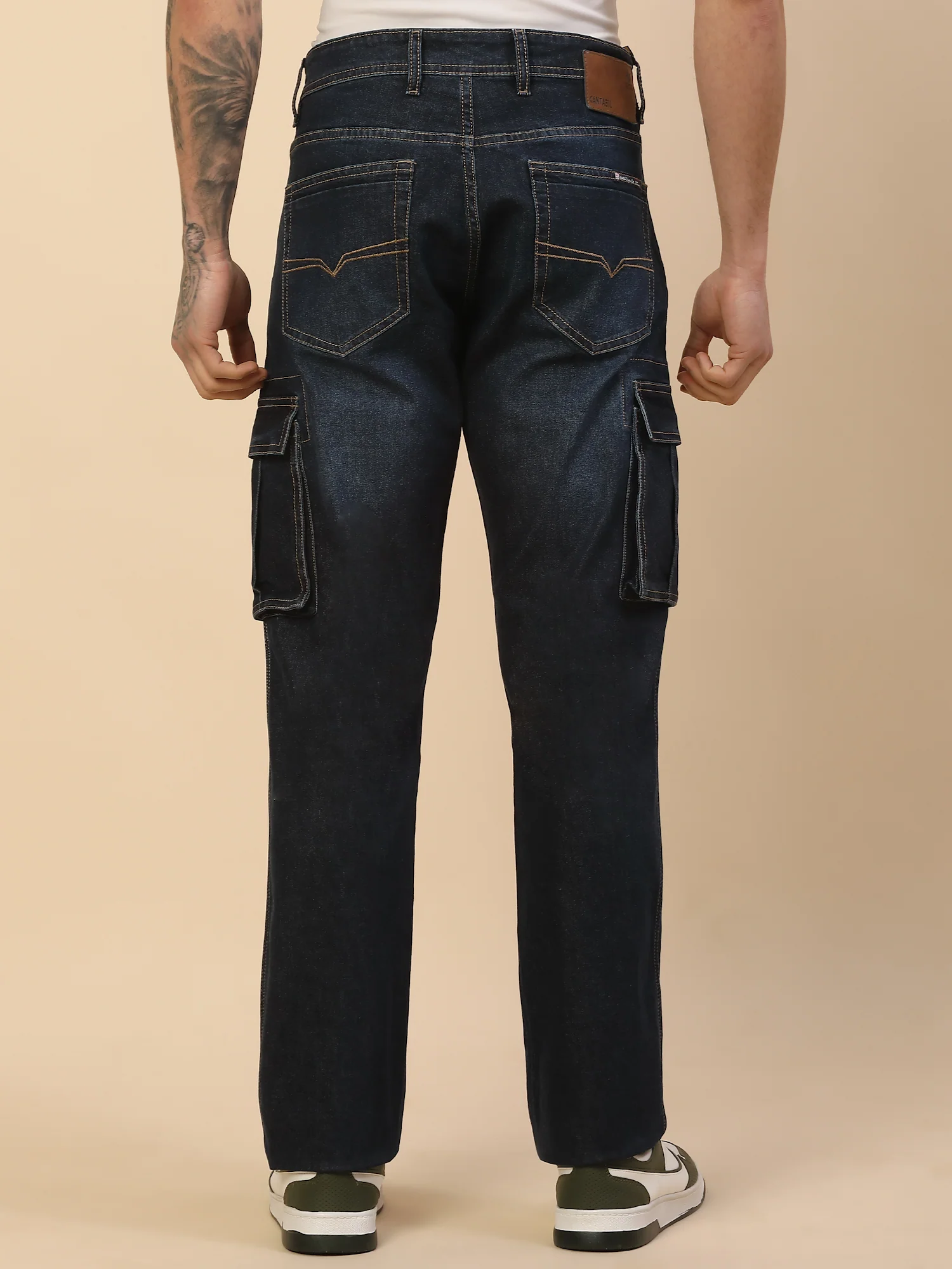 Men Lightweight Polycotton Cargo Pants - Straight Fit | Casual & Travel Wear | Polycotton - Image 6