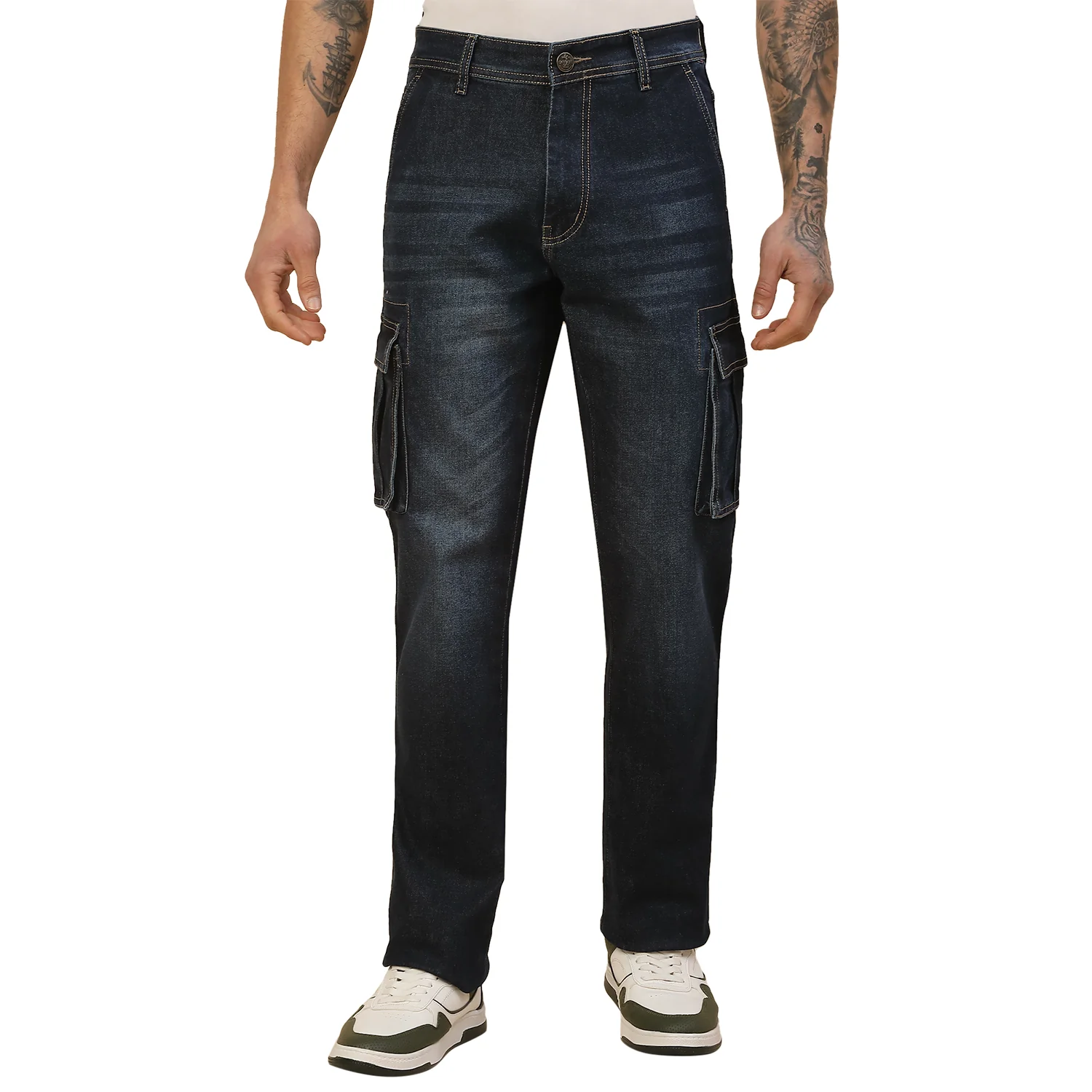 Men Lightweight Polycotton Cargo Pants - Straight Fit | Casual & Travel Wear | Polycotton - Image 7