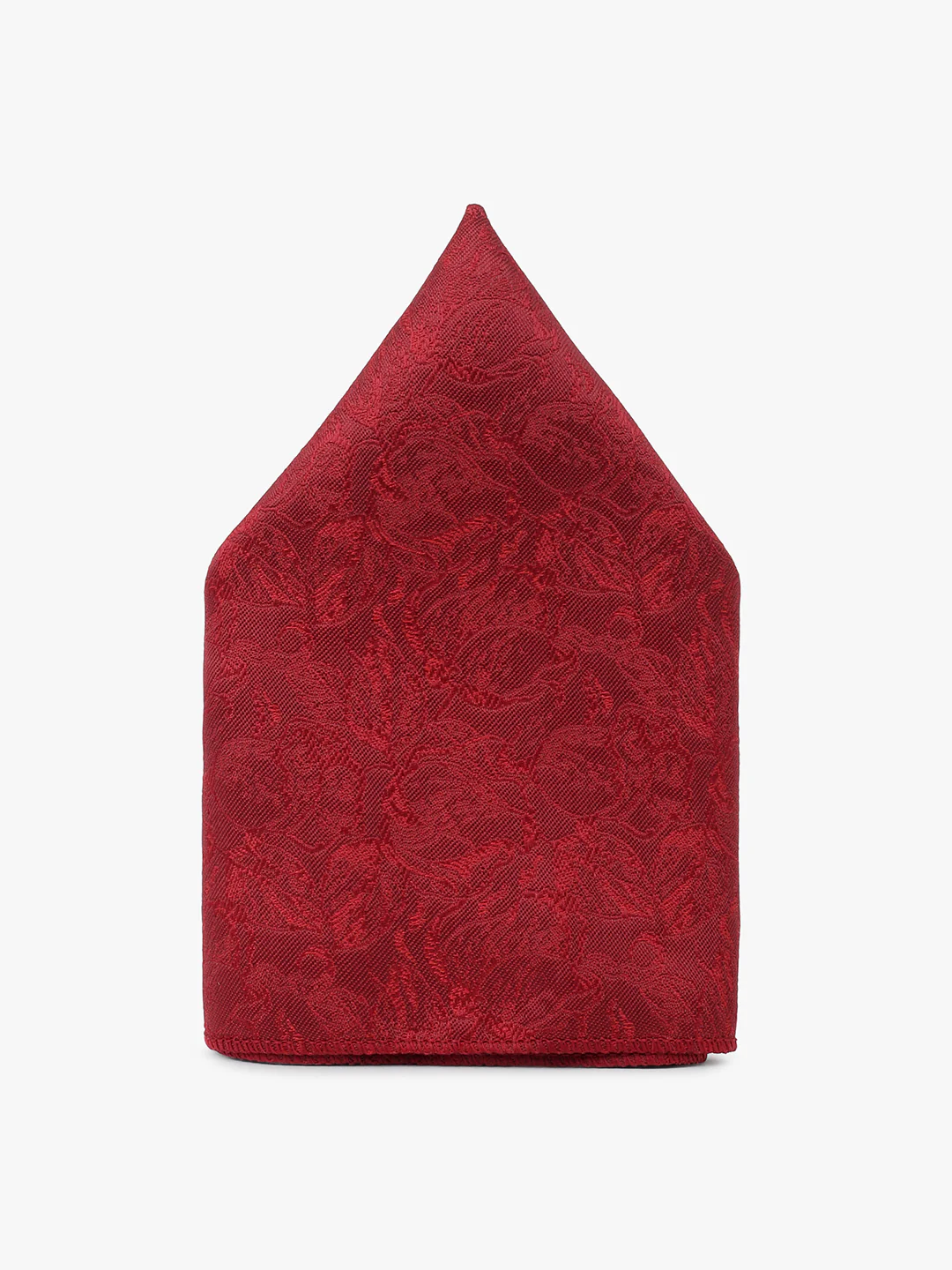 Men Maroon Printed Tie With Pocket Square and Cufflinks - Image 5