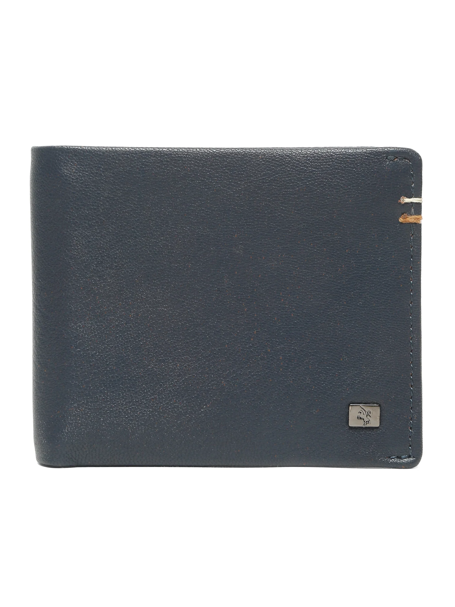 Men Navy Blue Bifold Wallet - Image 3