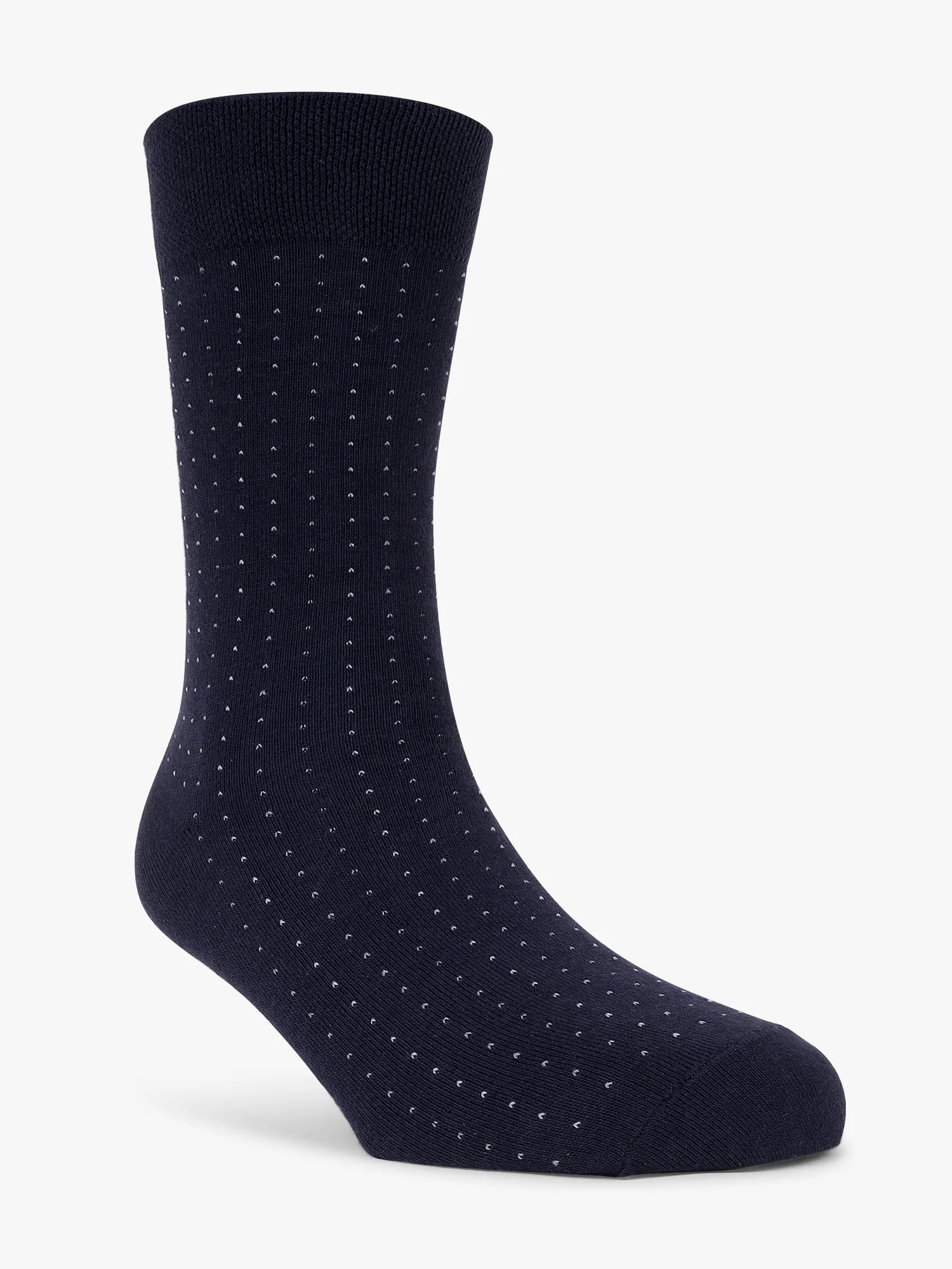 Men Printed Cotton Blend Socks Navy Blue Pack of 5 Socks - Image 4
