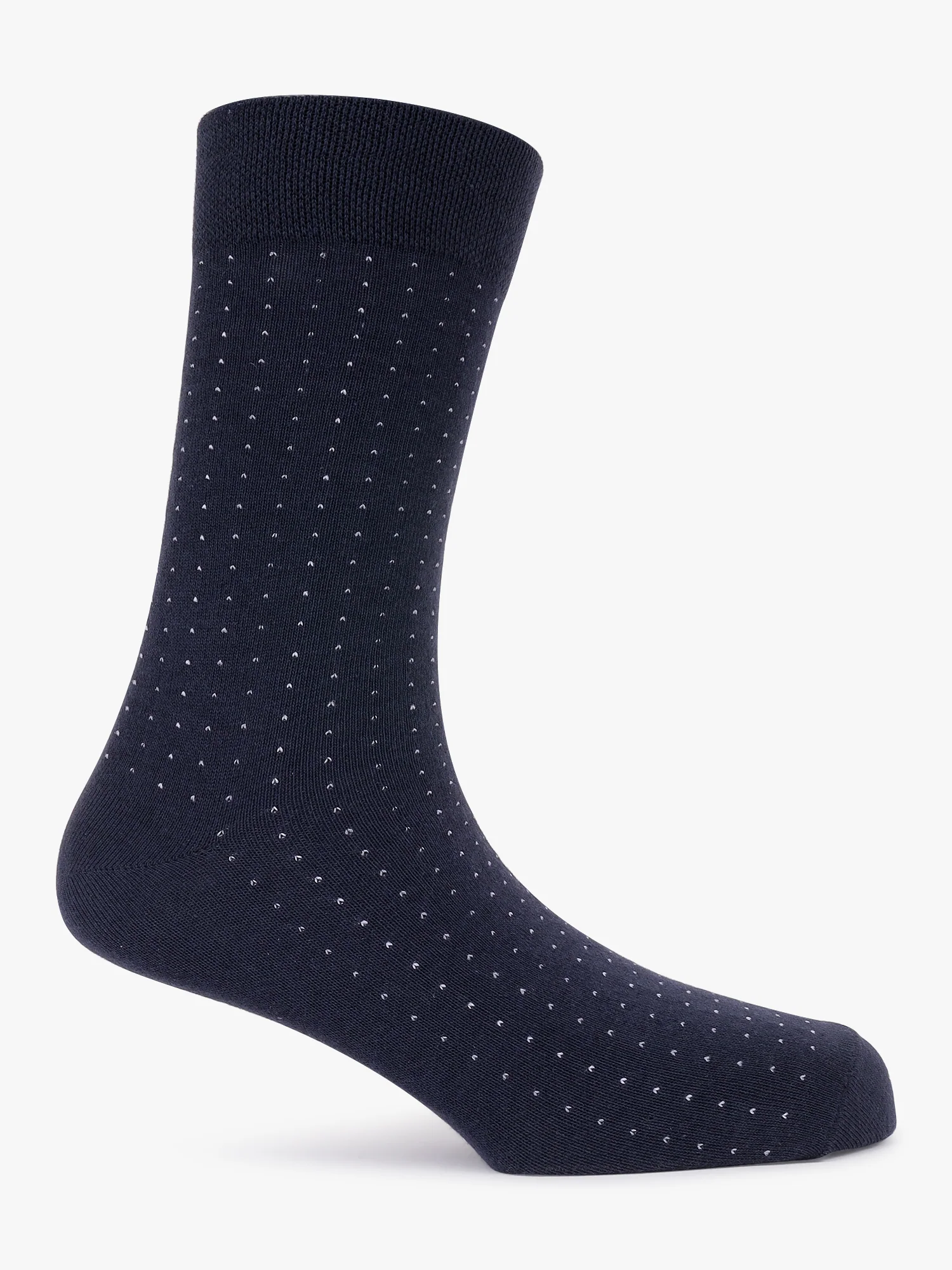 Men Printed Cotton Blend Socks Navy Blue Pack of 5 Socks - Image 5