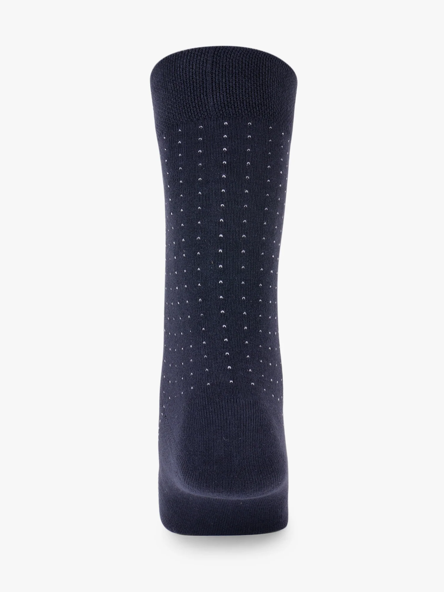 Men Printed Cotton Blend Socks Navy Blue Pack of 5 Socks - Image 6