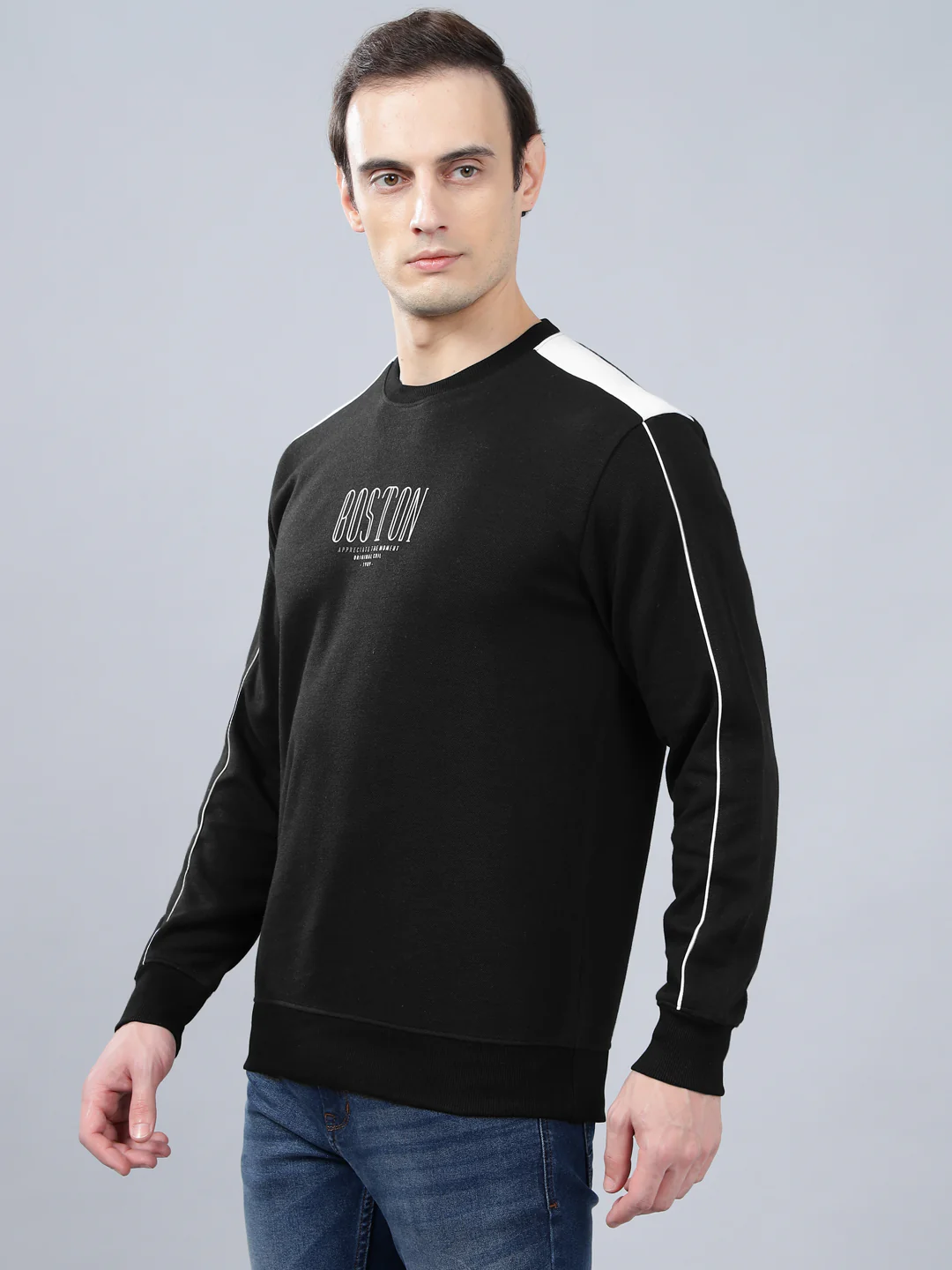 T-Shirt for Men | Breathable & Soft with Color Fastness Regular Fit Round Neck Poly Cotton Fabric Printed Pattern - Image 3