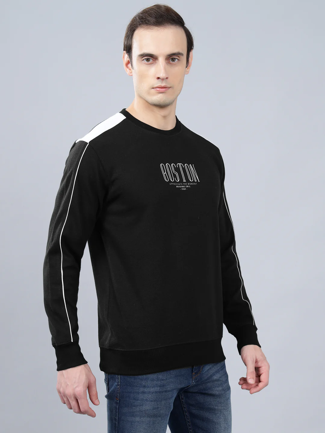 T-Shirt for Men | Breathable & Soft with Color Fastness Regular Fit Round Neck Poly Cotton Fabric Printed Pattern - Image 4