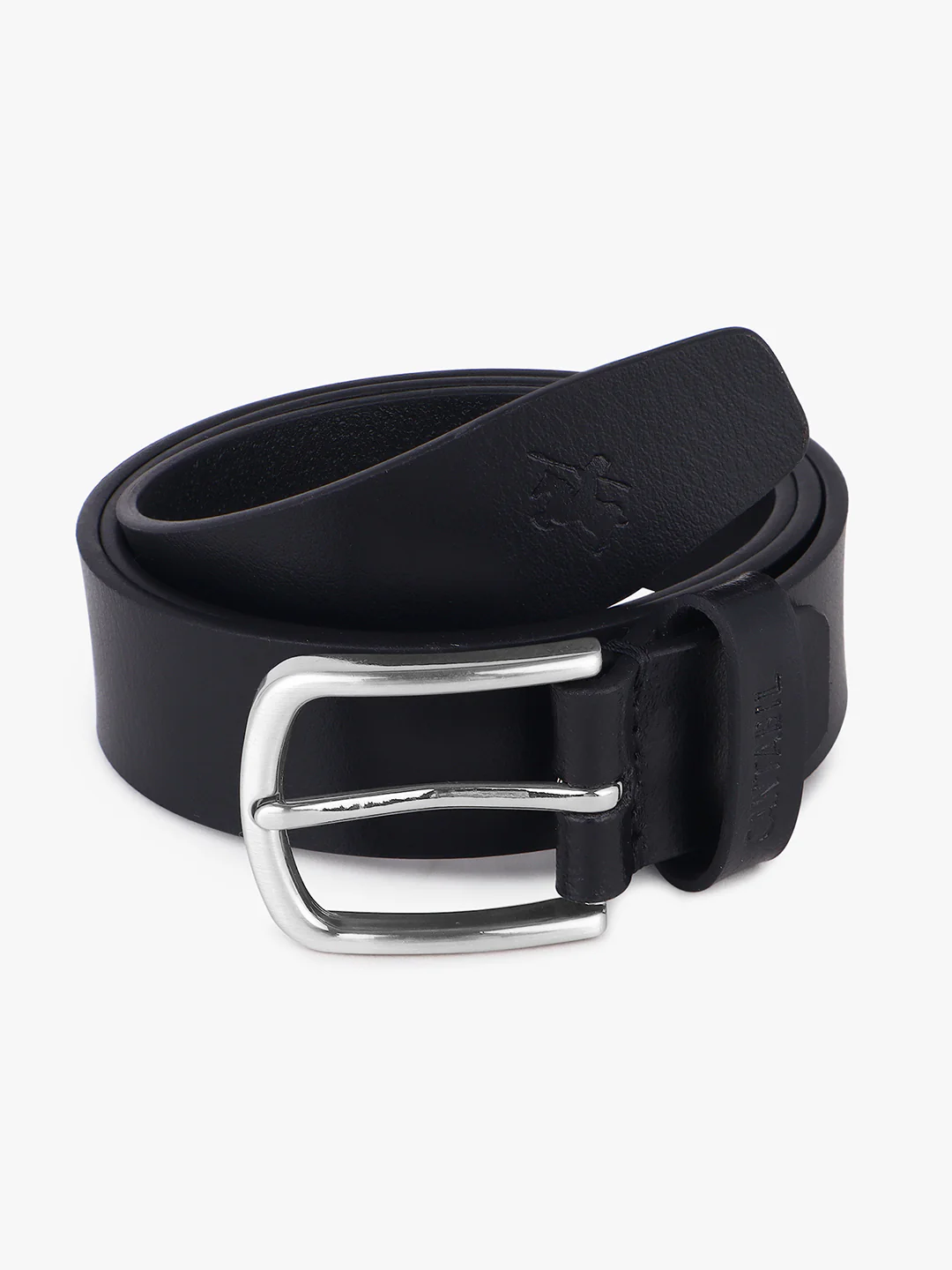 Men's Black Solid Formal Belt - Image 5
