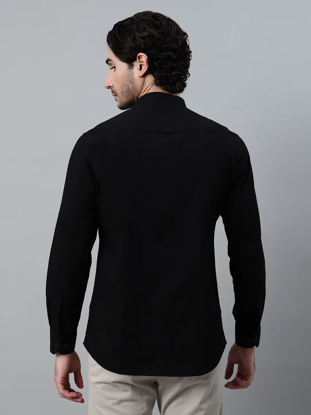 Casual Shirt for Men | Breathable & Soft with Color Fastness Regular Fit Spread Collar Neck Cotton Fabric Solid Pattern - Image 2
