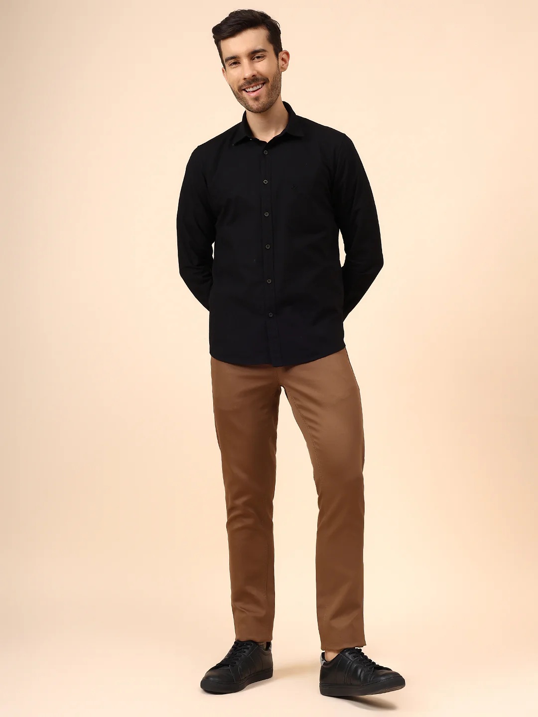 Casual Shirt for Men | Breathable & Soft with Color Fastness Regular Fit Spread Collar Neck Cotton Fabric Solid Pattern - Image 7