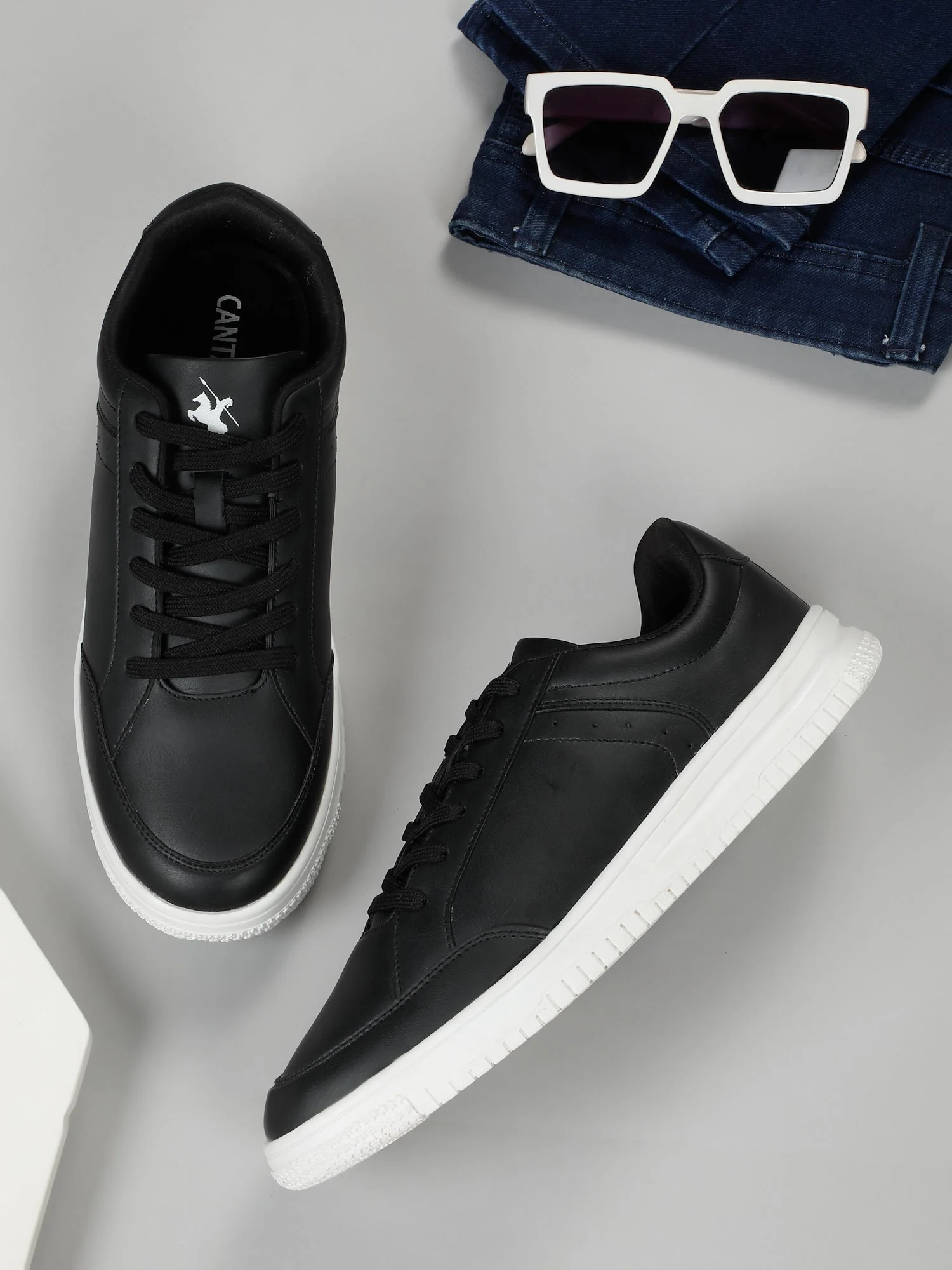 Casual Sneaker Shoes for Men | Lightweight & Comfortable with Cushioned Insole Polyurethane (PU) Upper TPR Sole Lace Up Closure - Image 6
