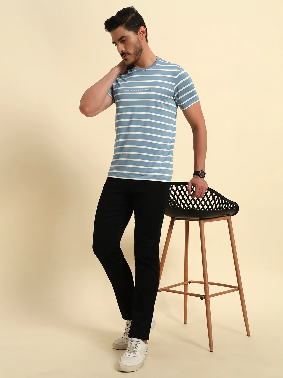 Casual Trouser for Men | Breathable & Soft with Color Fastness Regular Fit Poly Cotton Fabric Solid Pattern Button Closure - Image 7