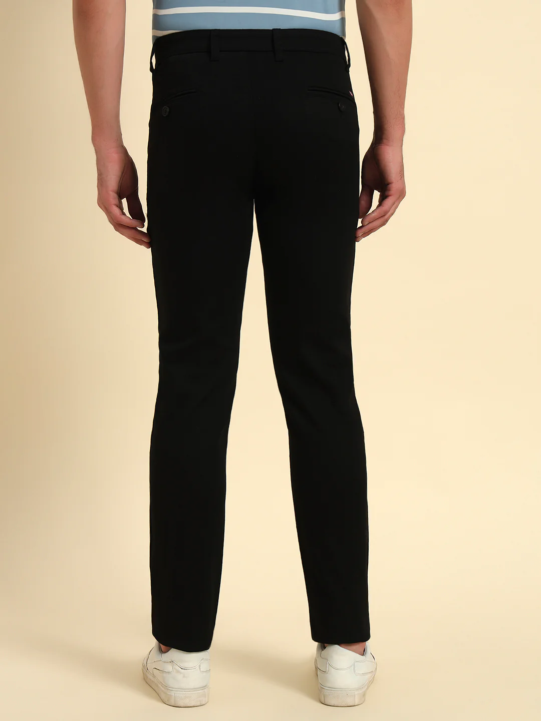 Casual Trouser for Men | Breathable & Soft with Color Fastness Regular Fit Poly Cotton Fabric Solid Pattern Button Closure - Image 8