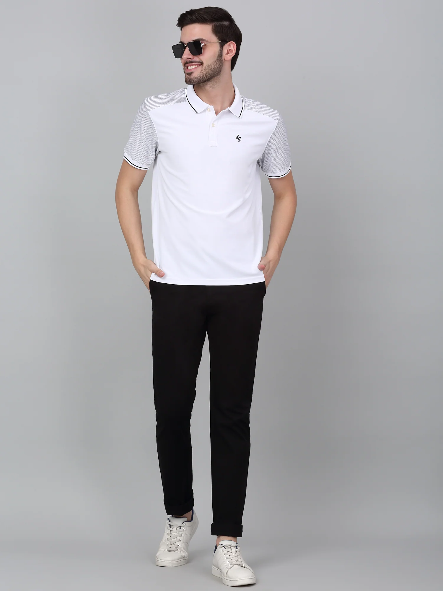 Casual Trouser for Men | Breathable & Soft with Color Fastness Regular Fit Cotton Blend Fabric Solid Pattern Button Closure - Image 6