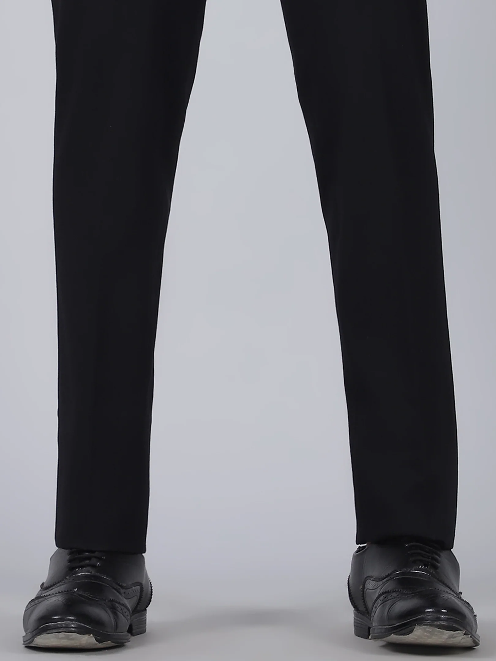 Formal Trouser for Men | Breathable & Soft with Color Fastness Regular Fit Rayon Fabric Solid Pattern Hook & Eye Closure - Image 8
