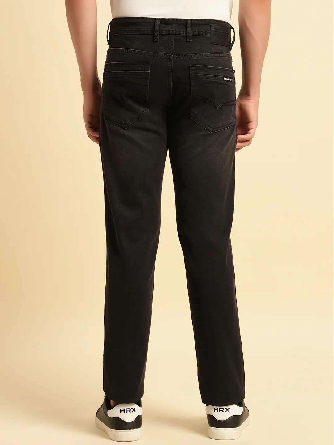 Denim Jeans for Men | Breathable & Soft with Color Fastness Slim Fit Cotton Fabric Solid Pattern Button Closure - Image 6