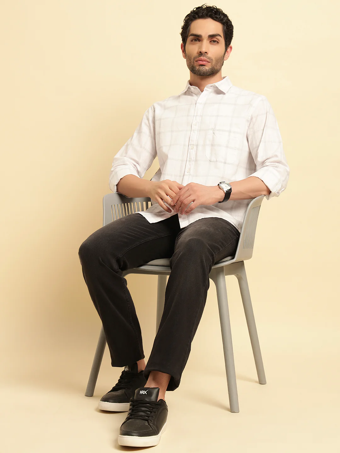 Denim Jeans for Men | Breathable & Soft with Color Fastness Slim Fit Cotton Fabric Solid Pattern Button Closure - Image 8