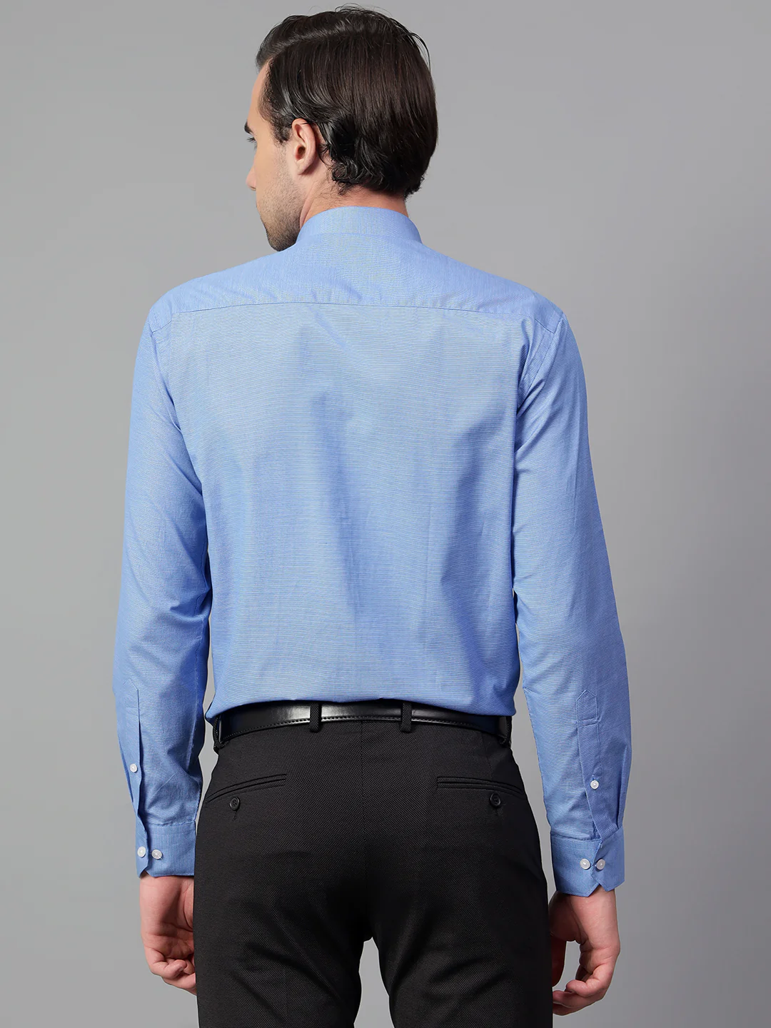 Formal Shirt for Men l Breathable & Soft with Color Fastness Regular Fit Spread Collar Neck Cotton Blend Fabric Checkered Pattern - Image 3