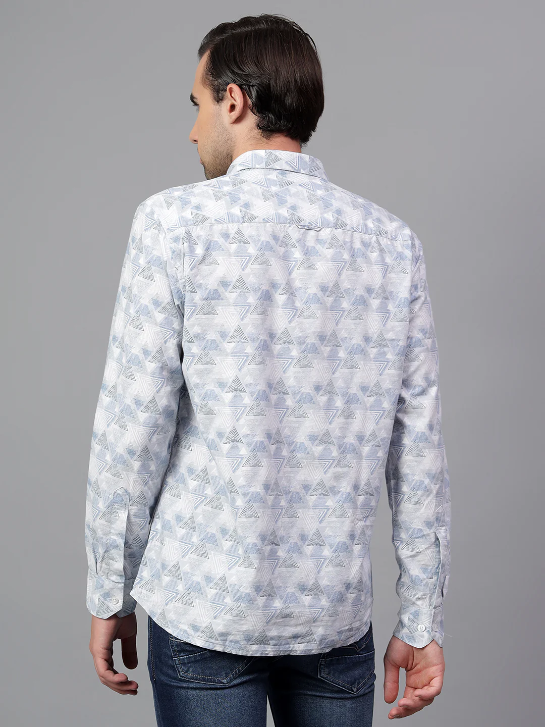 Casual Shirt for Men | Breathable & Soft with Color Fastness Regular Fit Spread Collar Neck Viscose Fabric Printed Pattern - Image 2