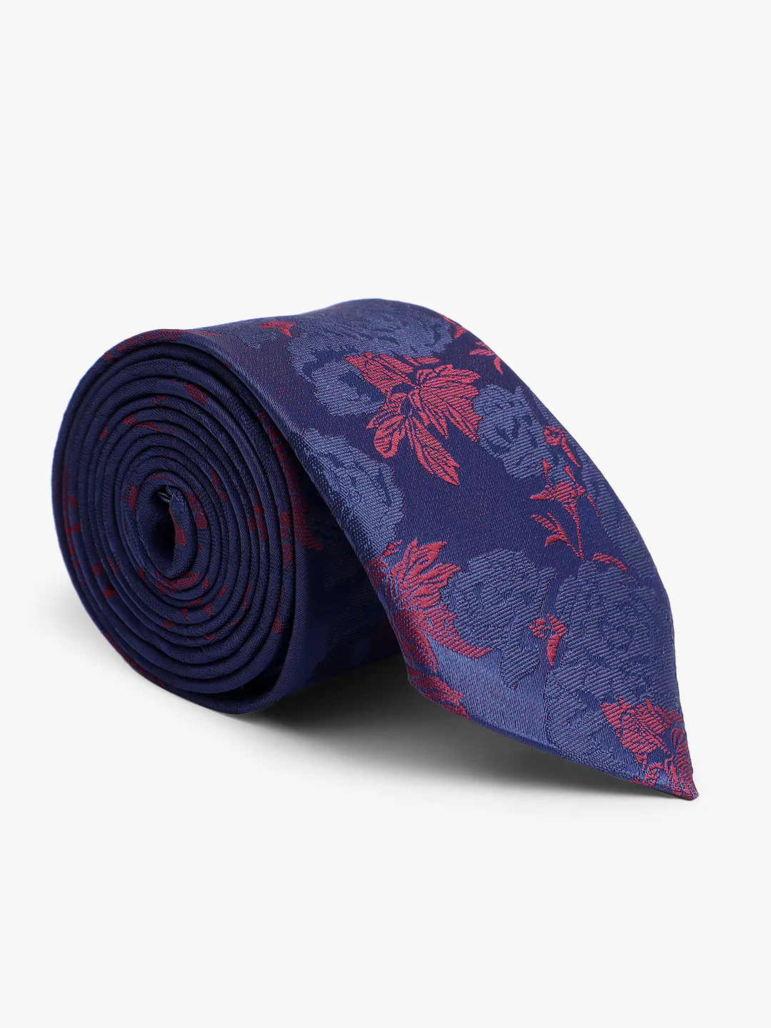 Men's Brown Printed Tie With Pocket Square Set - Image 3