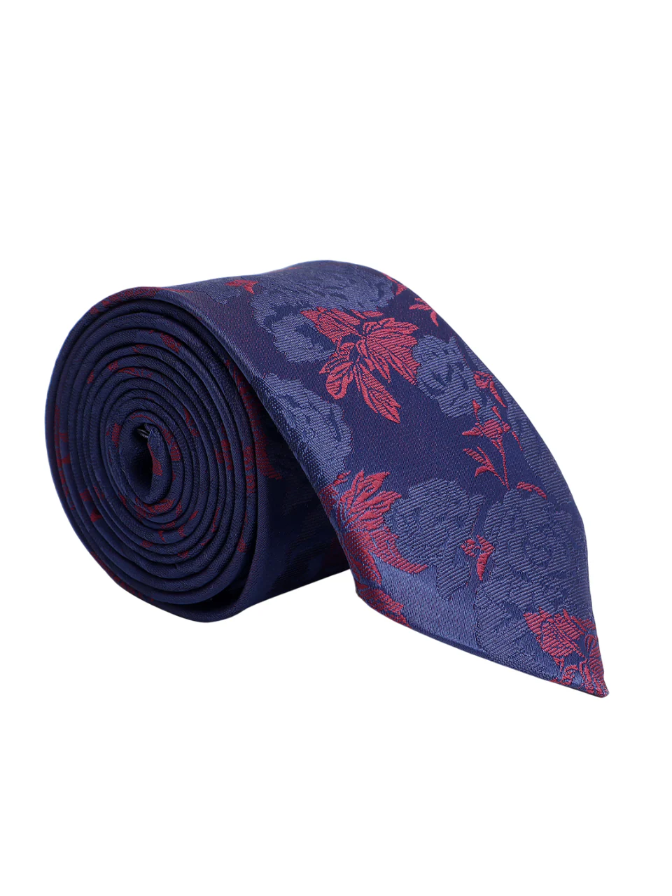 Men's Brown Printed Tie With Pocket Square Set - Image 4
