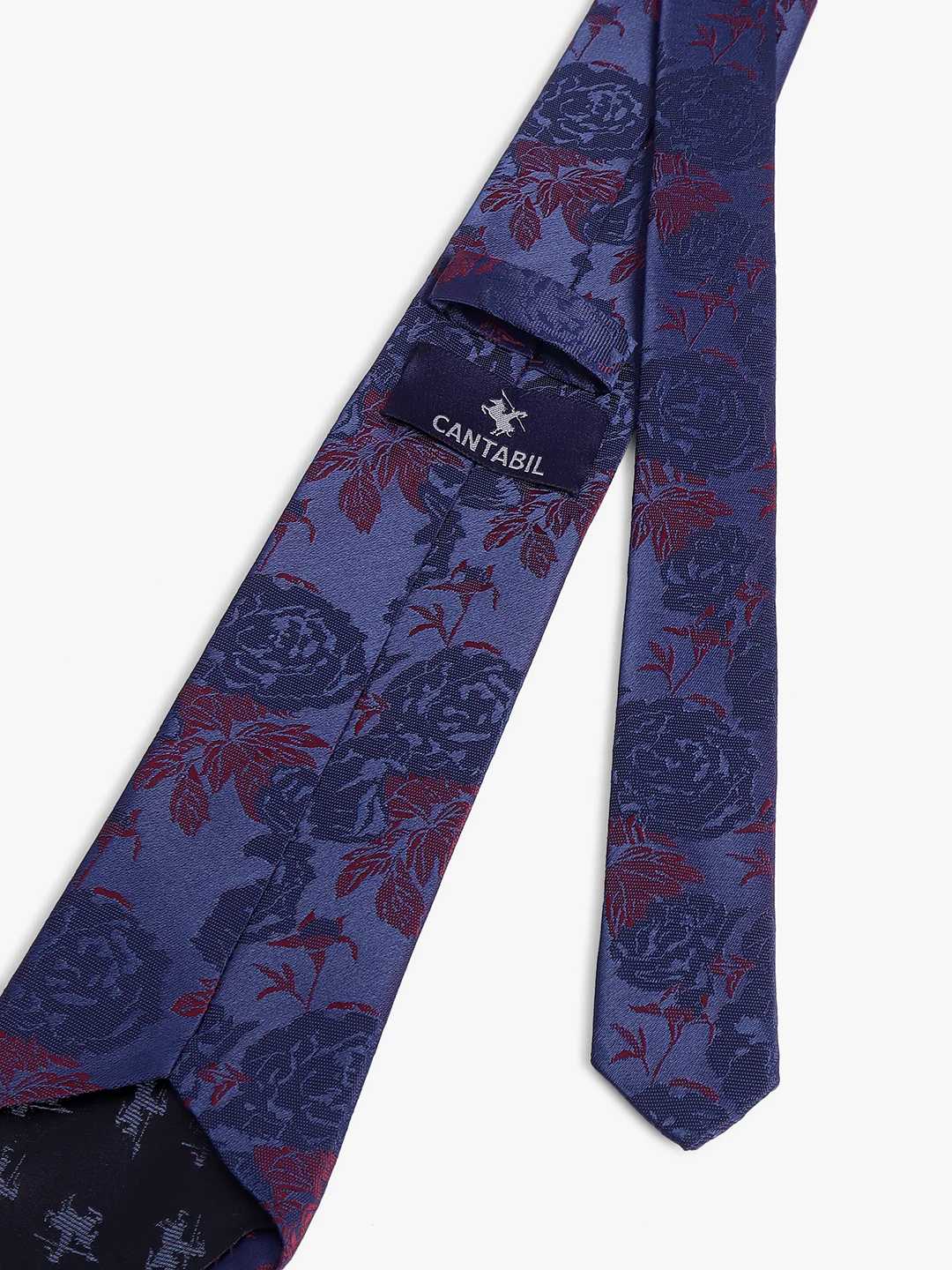 Men's Brown Printed Tie With Pocket Square Set - Image 6