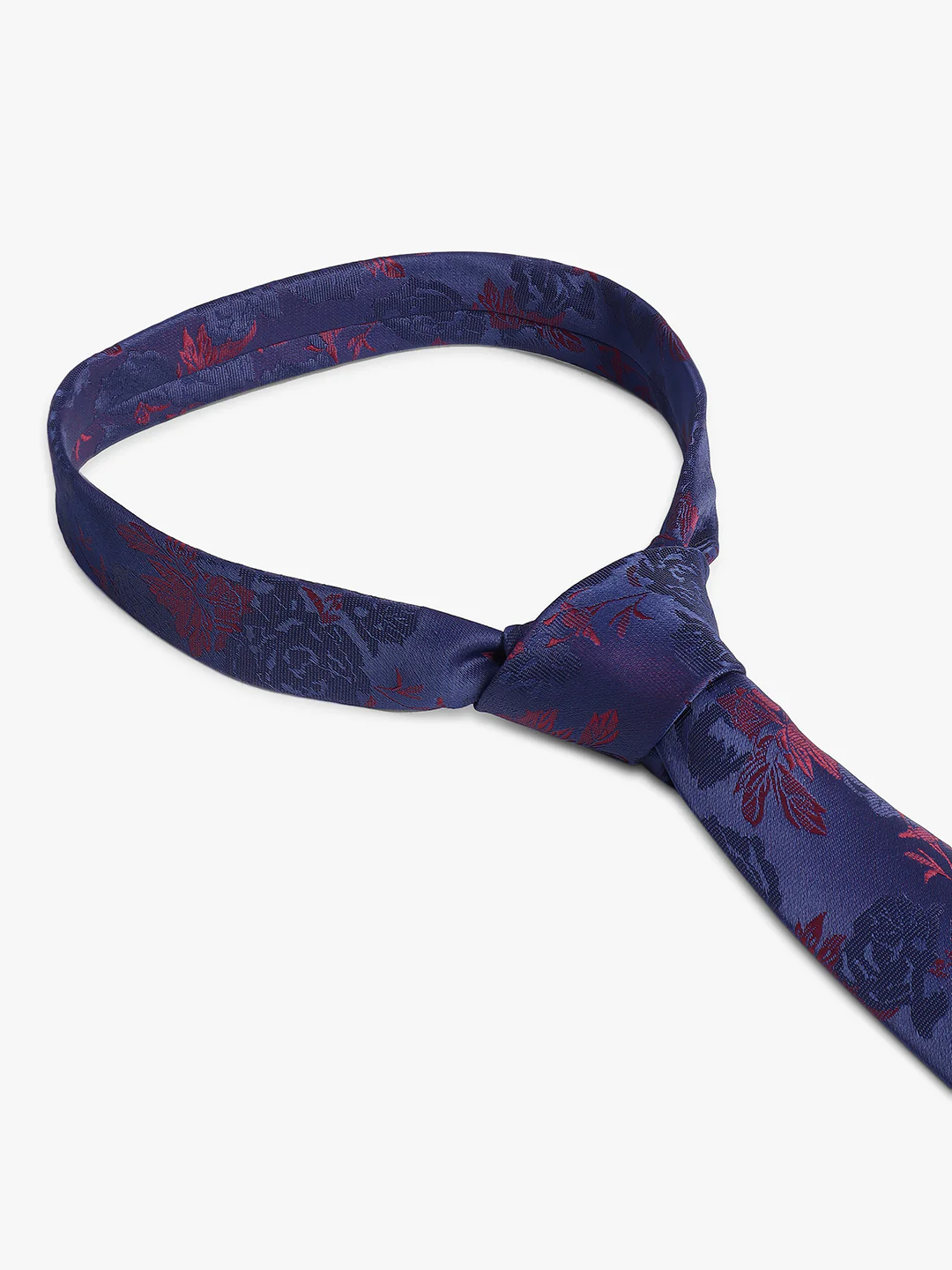 Men's Brown Printed Tie With Pocket Square Set - Image 7