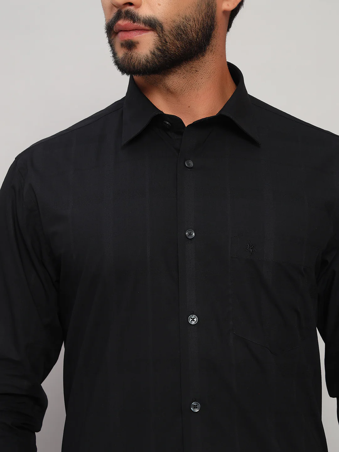 Formal Shirt for Men l Breathable & Soft with Color Fastness Regular Fit Spread Collar Neck Cotton Fabric Checkered Pattern - Image 6