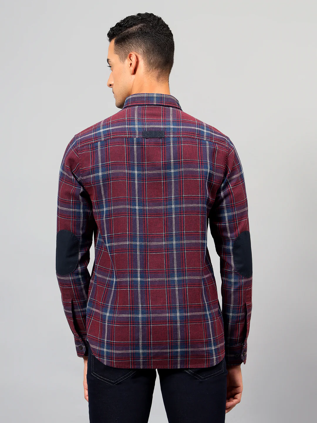 Casual Shirt for Men | Breathable & Soft with Color Fastness Regular Fit Spread Collar Neck Cotton Fabric Checkered Pattern - Image 5