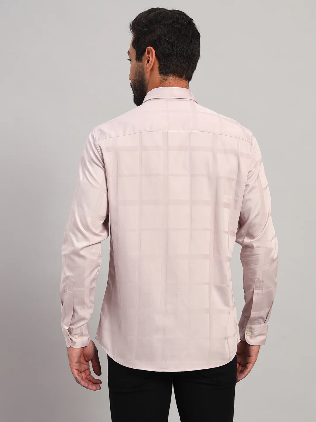 Casual Shirt for Men | Breathable & Soft with Color Fastness Regular Fit Spread Collar Neck Cotton Fabric Checkered Pattern - Image 6