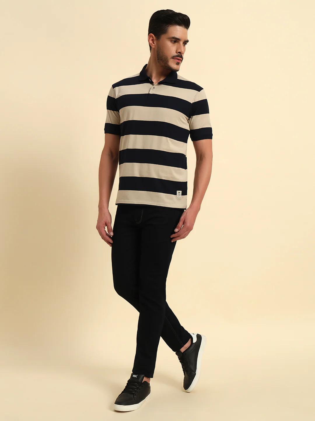 Denim Jeans for Men l Breathable & Soft with Color Fastness Slim Fit Cotton Fabric Solid Pattern Button Closure - Image 9