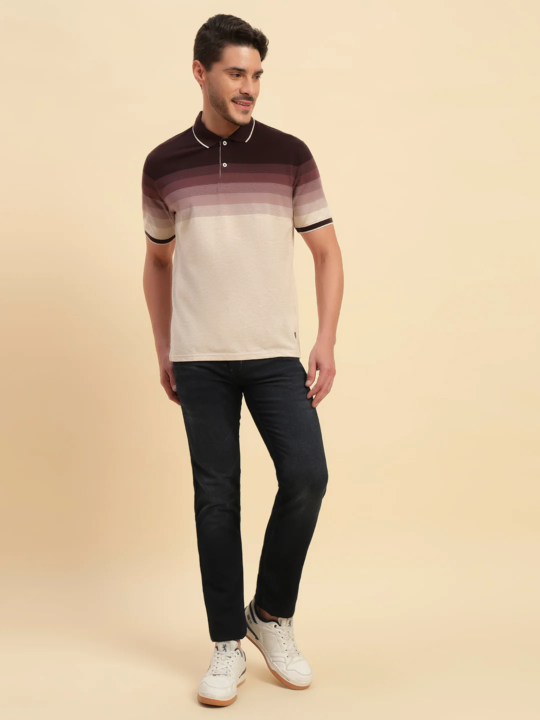 Denim Jeans for Men l Breathable & Soft with Color Fastness Slim Fit Cotton Fabric Solid Pattern Button Closure - Image 2