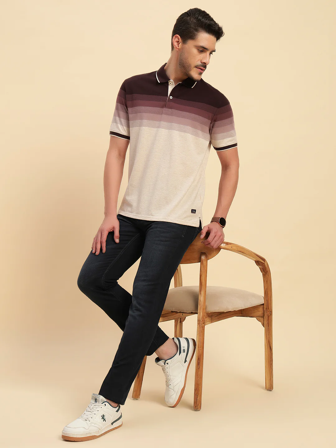 Denim Jeans for Men l Breathable & Soft with Color Fastness Slim Fit Cotton Fabric Solid Pattern Button Closure - Image 3