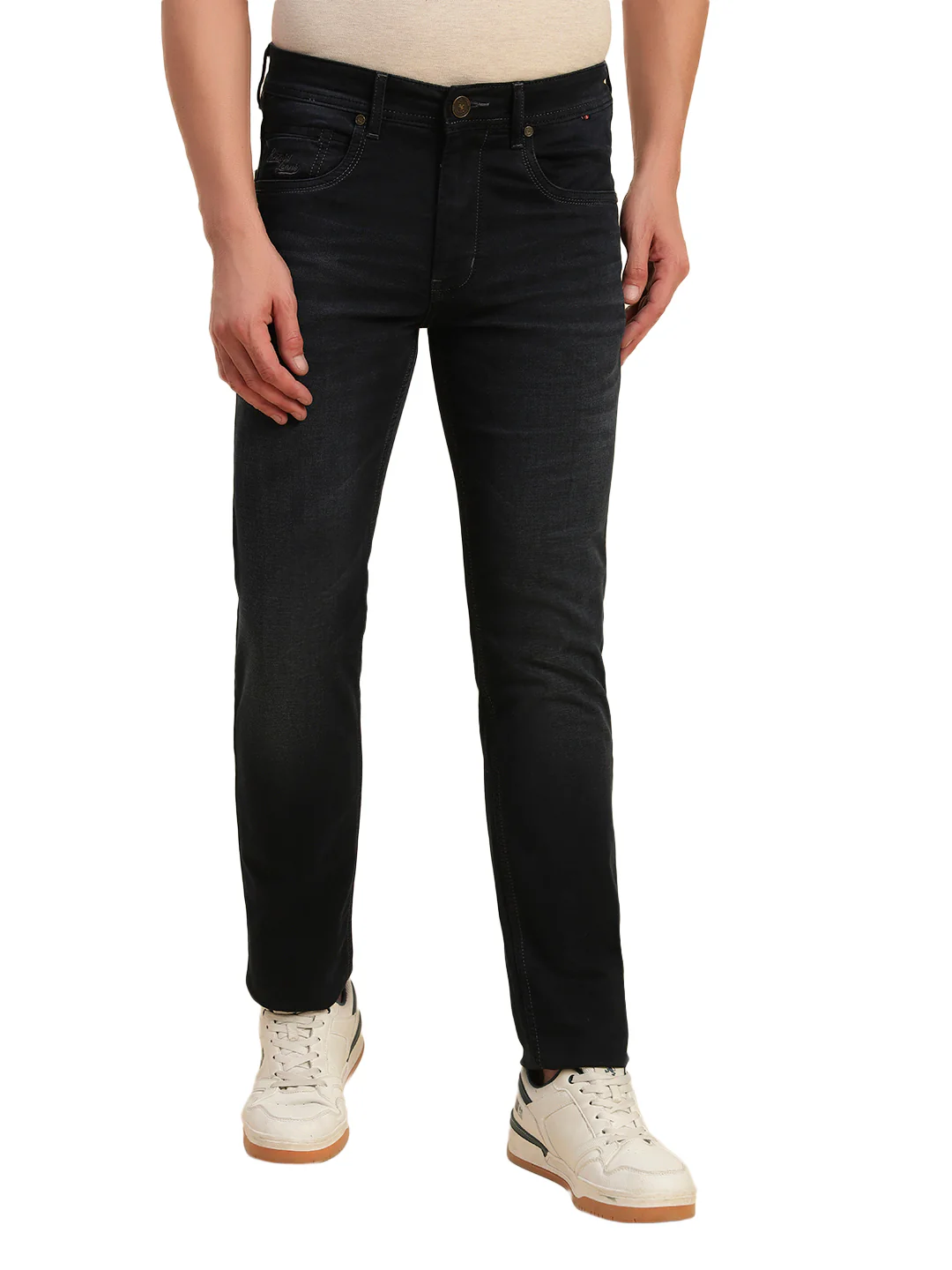 Denim Jeans for Men l Breathable & Soft with Color Fastness Slim Fit Cotton Fabric Solid Pattern Button Closure - Image 4